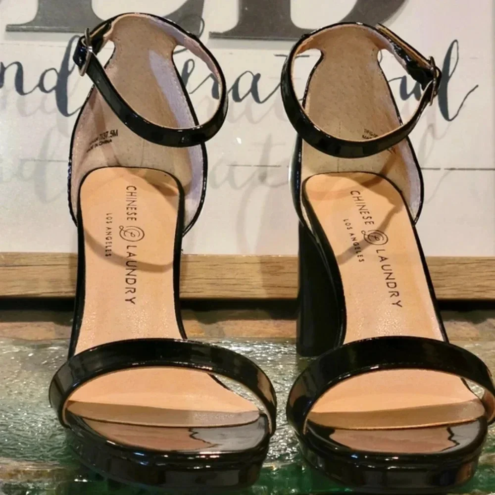 Chinese Laundry Tinie Platform Sandal Wmns 7 #TIFG-004 NWT